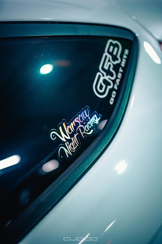 Naklejka holograficzna Warsaw Night Racing